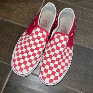 Red Checkered Vans